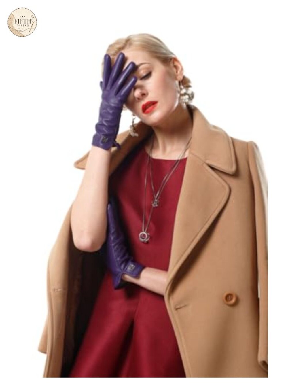 Italian Nappa Lambskin Leather Winter Gloves Touchscreen or Non-Touchscreen